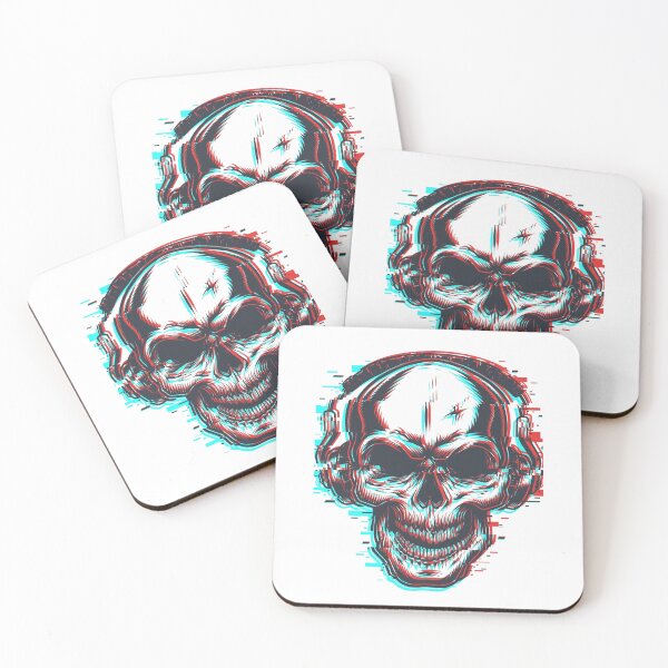 Item preview, Skull, music headphones Graphic  designed and sold by SmartShirtsS.