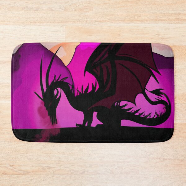 Item preview, Dragon's Fury: A dragon unleashes its fiery breath against the rugged mountainous terrain and vibrant hues of a setting sun designed and sold by majnate.