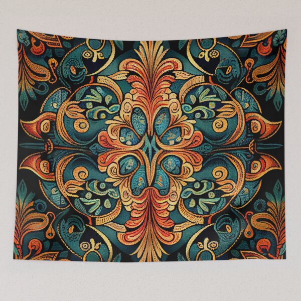 Item preview, Fine Bohemian Pattern Digital Painting designed and sold by CodeAndColors.