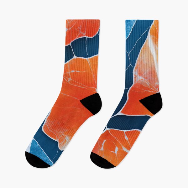 Item preview, Orange blue vivid marble texture designed and sold by AppleElf.