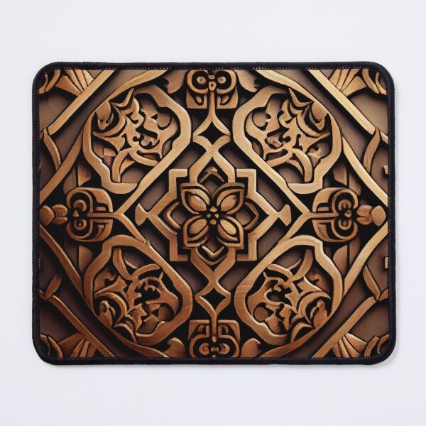 Item preview, Wood Crafty Dreamy Asian Pattern Digital Painting designed and sold by CodeAndColors.