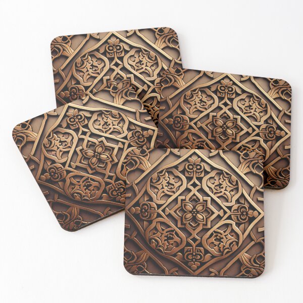 Item preview, Wood Crafty Dreamy Asian Pattern Digital Painting designed and sold by CodeAndColors.