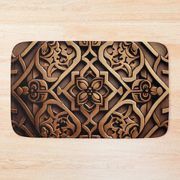 Item preview, Wood Crafty Dreamy Asian Pattern Digital Painting designed and sold by CodeAndColors.