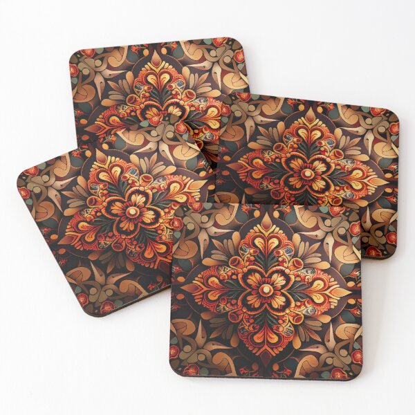 Artikelvorschau, Fine Bohemian Pattern Digital Painting entworfen und verkauft von CodeAndColors.