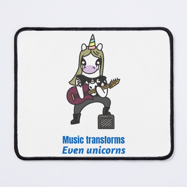 Item preview, Music transforms even unicorns tshirt designed and sold by Eugenie974.
