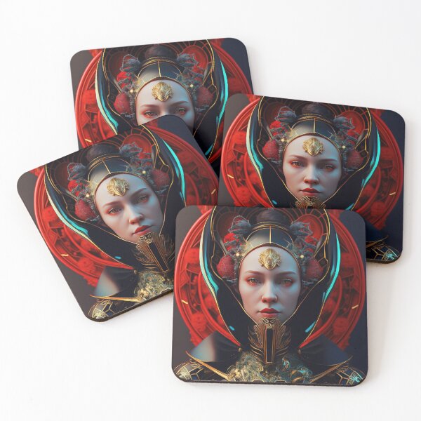 Item preview, Queen Princess Portrait Women Luxury Colorful Majesty Face designed and sold by HRMNY25.