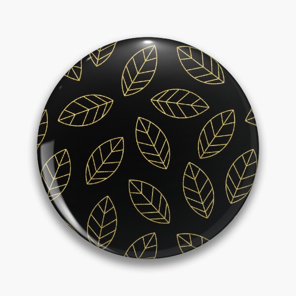 Item preview, Gold Leaves - Black designed and sold by ItiSharmaArt.