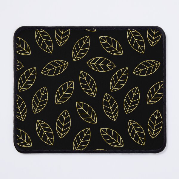 Item preview, Gold Leaves - Black designed and sold by ItiSharmaArt.