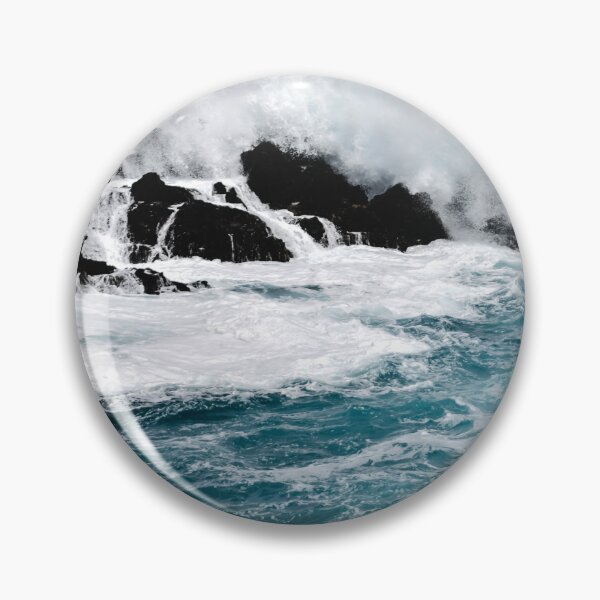 Item preview, Olas del océano azul rompiendo rocas 0n designed and sold by kris-money.