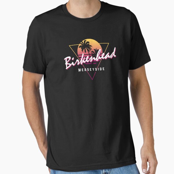 Item preview, Funny 80s Retro Sunset 'Birkenhead' Merseyside designed and sold by dinosareforever.