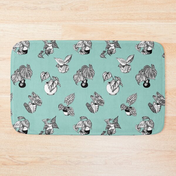 Item preview, Stippled Philodendron (Turquoise) designed and sold by evekajander.