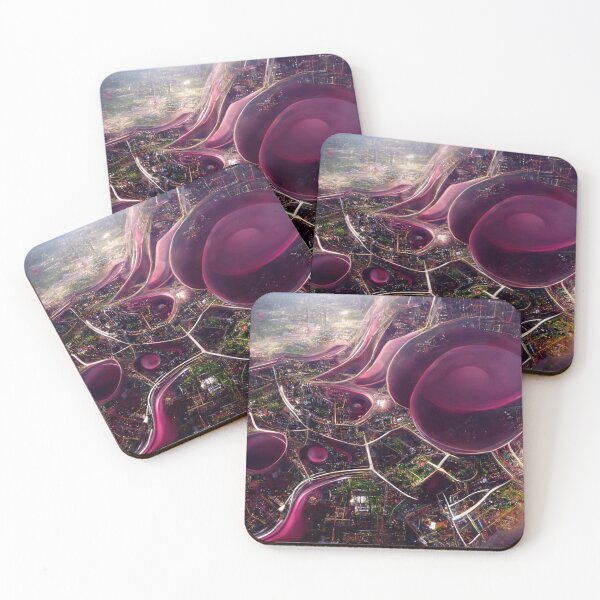 Item preview, Map in magenta color 5 - Artificial intelligence designed and sold by TheCollageWorld.