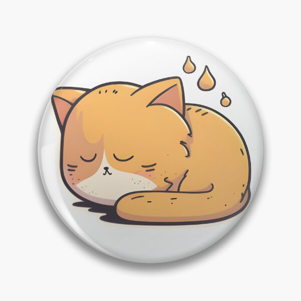 Item preview, Cute Sleeping Cat Profile Picture Stickers designed and sold by Rinomano.
