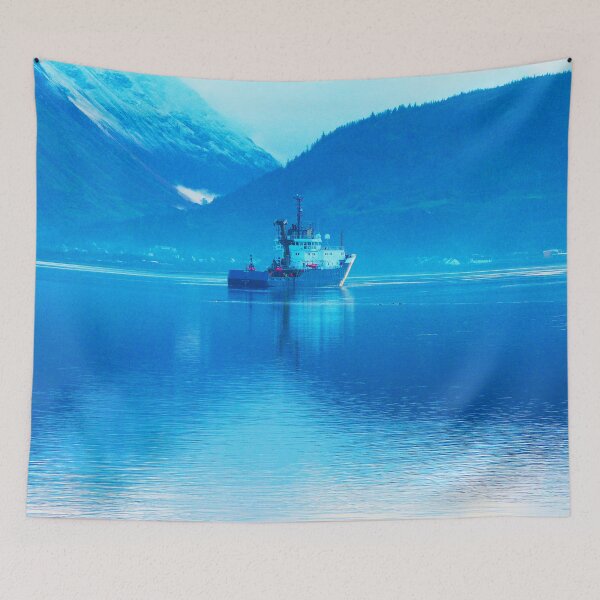Item preview, Ship on the Loch designed and sold by Leeanne Mackay.