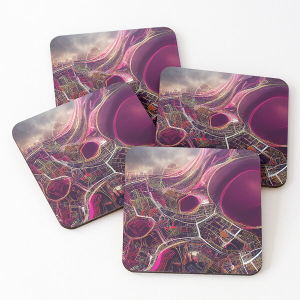 Item preview, Map in magenta color 7 - Artificial intelligence designed and sold by TheCollageWorld.