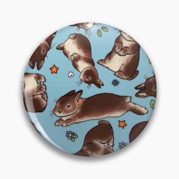 Item preview, Bunny Netherland Dwarf Chocolate Otter Rabbit Blue designed and sold by PoonieFox.