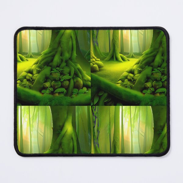 Item preview, Green Fantasy Forest Art | Magical Forest | Fairytale | Fantasy Background | Luminous Enchanted Forest | Beautiful Fantasy Fungi Woodland designed and sold by BestUncommonTee.