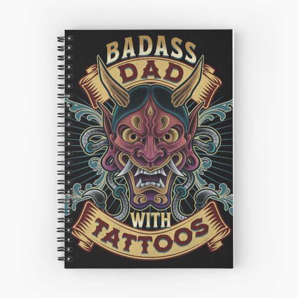 Item preview, Badass Dad with Tattoos T-shirts designed and sold by Invoked-ink.