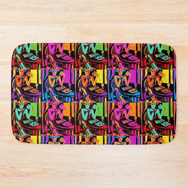 Item preview, Female Robot Playing Poker in the style of Andy Warhole designed and sold by mittie101.