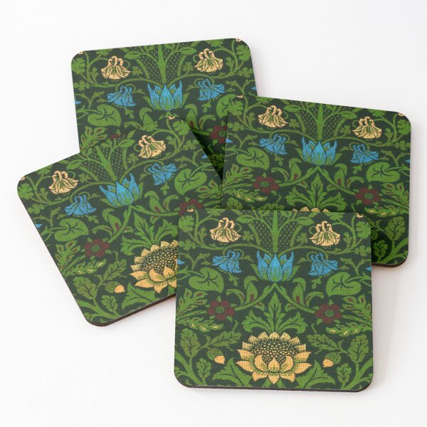 Item preview,   William Morris Floral Violet and Columbine ,Vintage Art Nouveau Botanical Exhibition,william morris flowers designed and sold by Tamas Das.