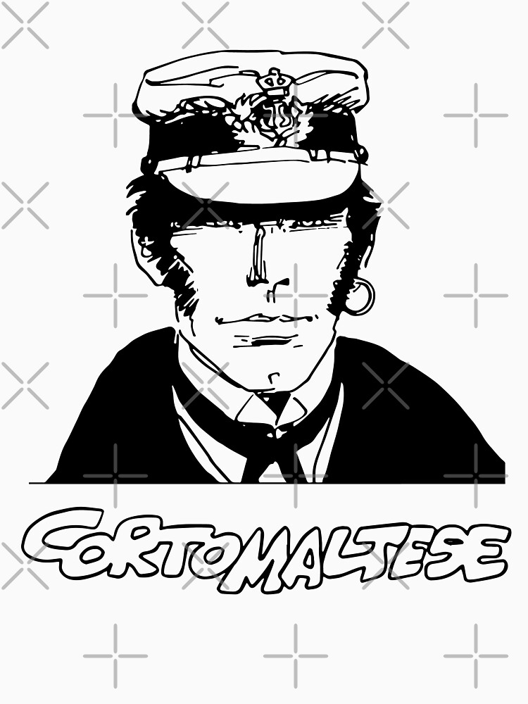 Corto Maltés T-Shirt, Camiseta Corto Maltés Protagonista Serie de Comics de Aventura para Hombre Mujer