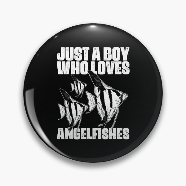 Item preview, Just A Boy Who Loves Awesome Angel Fish Angelfish Pet Owner designed and sold by Nessshirts.