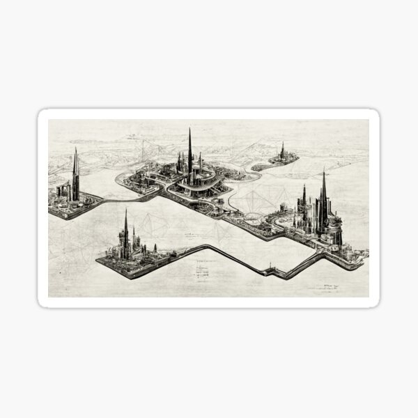 Island 1 in AI Sticker