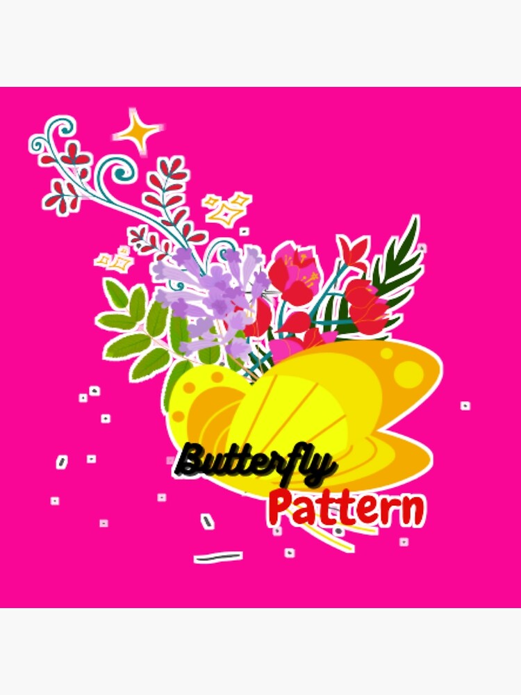 Disover Butterfly pattern A line-Dress Premium Matte Vertical Poster
