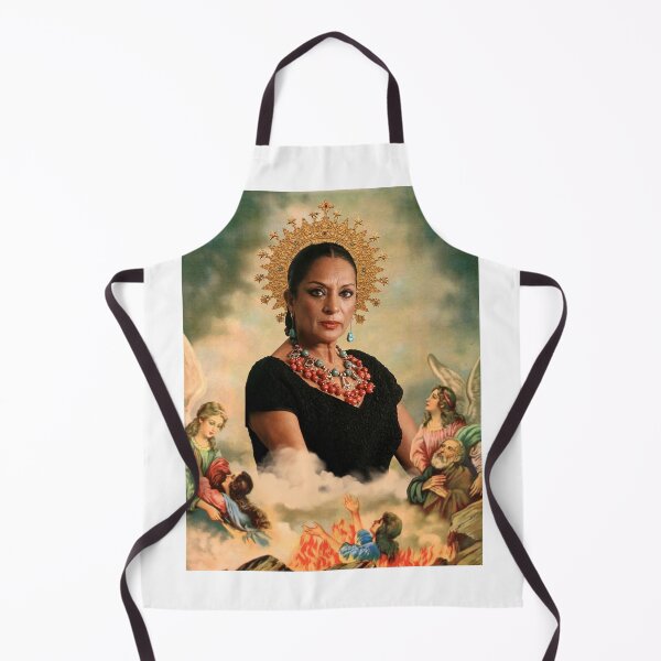Vista previa del artículo con la obra «Santa Lola Flores», diseñado y vendido por PetardeoPop.