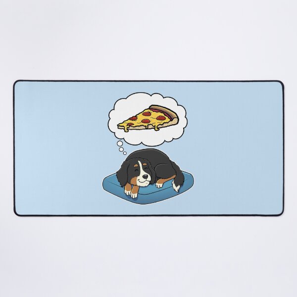 Artikelvorschau, Bernese Mountain Dog dreaming about Pepperoni Pizza entworfen und verkauft von DoggieDelights.