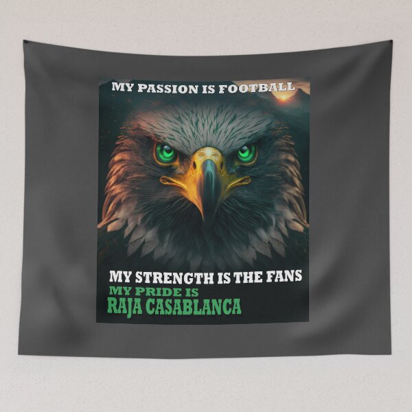 Item preview, MY PASSION IS FOOTBAAL MY PRIDE IS RAJA CASABLANCA designed and sold by Moroccan lions Outfitters ⭐️⭐️⭐️⭐️⭐️.