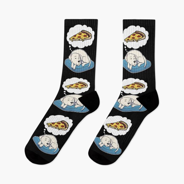 Item preview, Dogo Argentino dreaming about Pepperoni Pizza designed and sold by DoggieDelights.