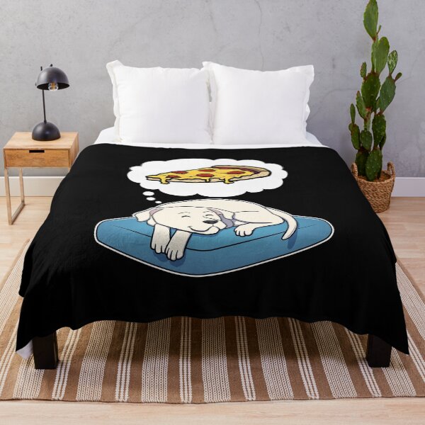 Item preview, Dogo Argentino dreaming about Pepperoni Pizza designed and sold by DoggieDelights.