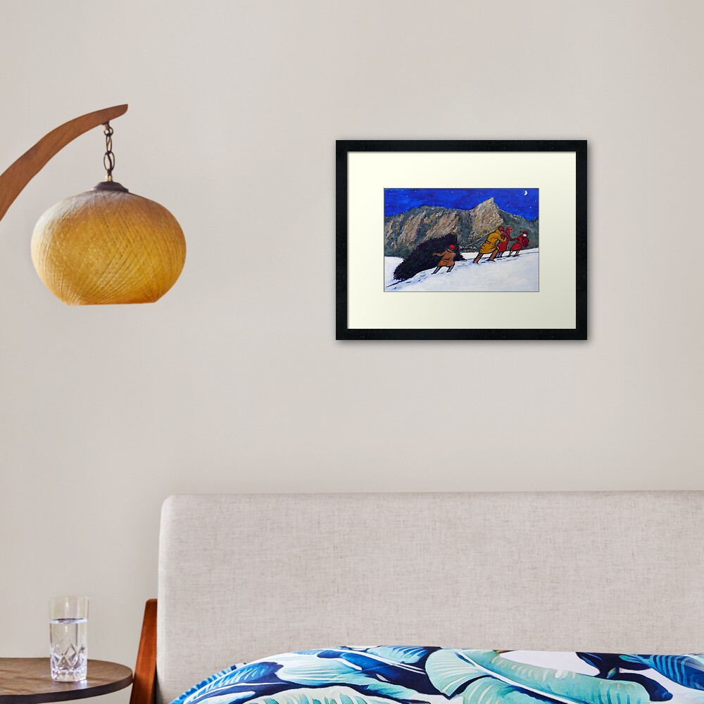 Boulder Christmas Framed Art Print
