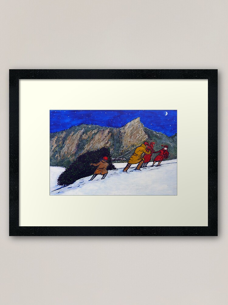 Alternate view of Boulder Christmas Framed Art Print