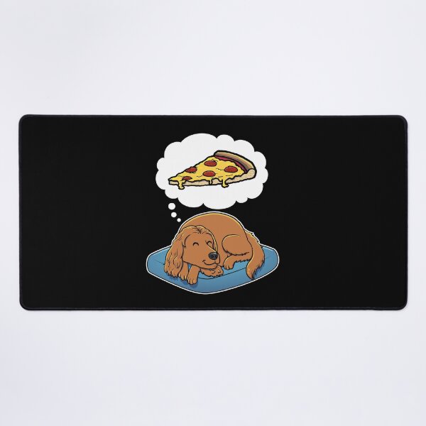 Item preview, English Cocker Spaniel dreaming about Pepperoni Pizza designed and sold by DoggieDelights.