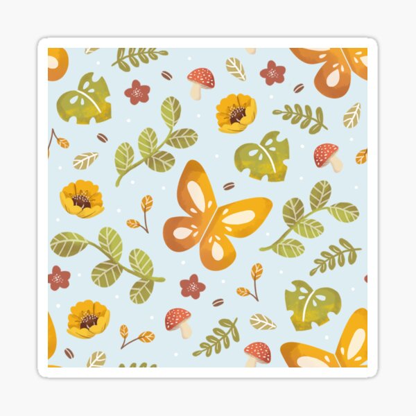 Cute butterfly pattern Sticker