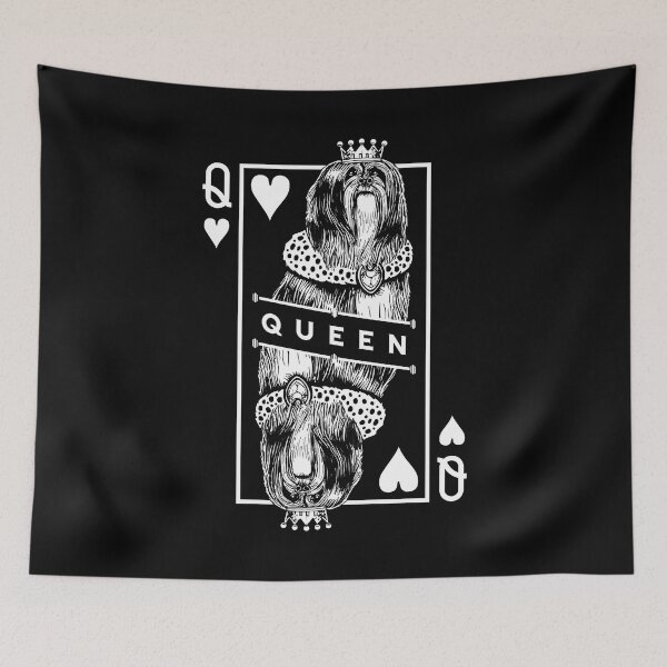 Item preview, Lhasa Apso Queen Of Hearts Funny Dog Lover Pop Art designed and sold by GrandeDuc.