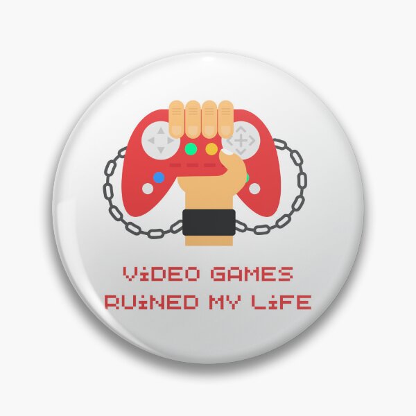 Item preview, Video Games Ruined My Life designed and sold by azy2shop.