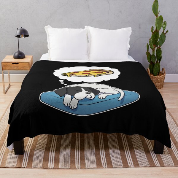 Item preview, English Pointer dreaming about Pepperoni Pizza designed and sold by DoggieDelights.