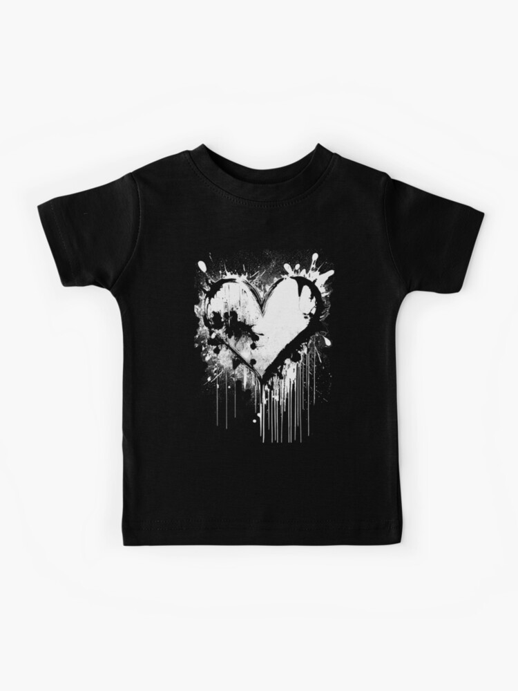 Textured Hearts Stenciled T-shirt (with puff paint!) - Scattered