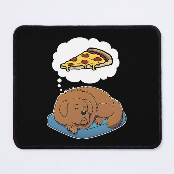 Item preview, Tibetan Mastiff dreaming about Pepperoni Pizza designed and sold by DoggieDelights.