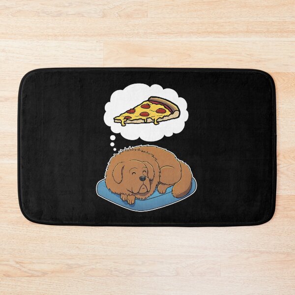Item preview, Tibetan Mastiff dreaming about Pepperoni Pizza designed and sold by DoggieDelights.