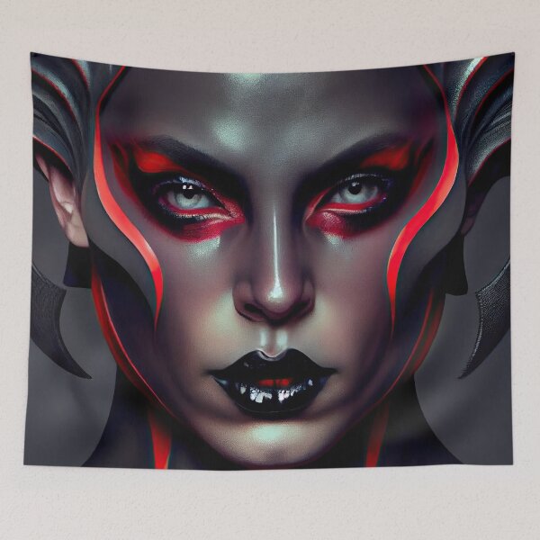 Item preview, Blue-Eyed Demoness designed and sold by OccultDreams.