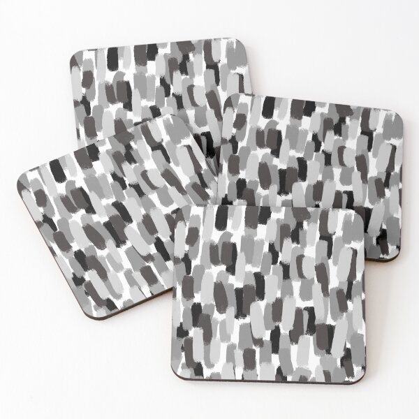 Item preview, Abstract, Grey and Black, Monochrome, Paint Brush Effect designed and sold by OneThreeSix.