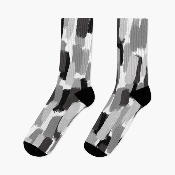 Item preview, Abstract, Grey and Black, Monochrome, Paint Brush Effect designed and sold by OneThreeSix.