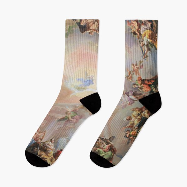 Item preview, Renaissance Painting Angels Cherubs Aesthetic Allegorical Scene designed and sold by Onodera.