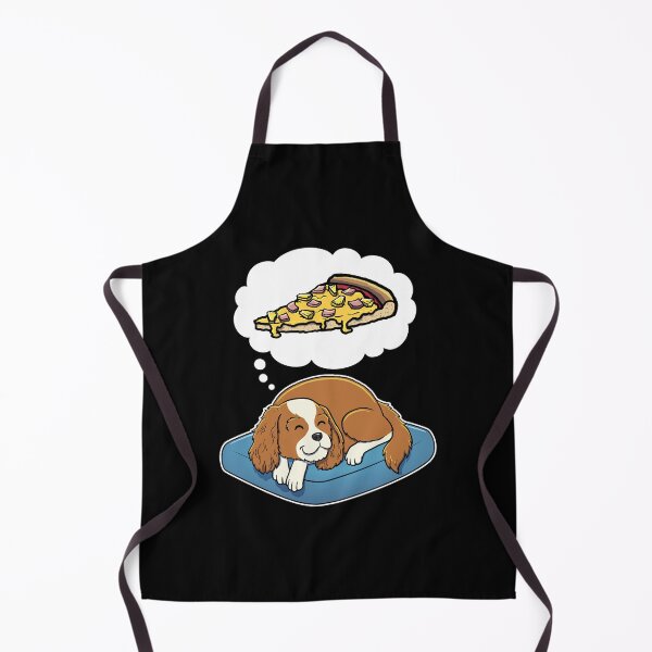 Item preview, Cavalier King Charles Spaniel dreaming about Hawaiian Pizza designed and sold by DoggieDelights.