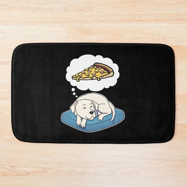 Item preview, Dogo Argentino dreaming about Hawaiian Pizza designed and sold by DoggieDelights.