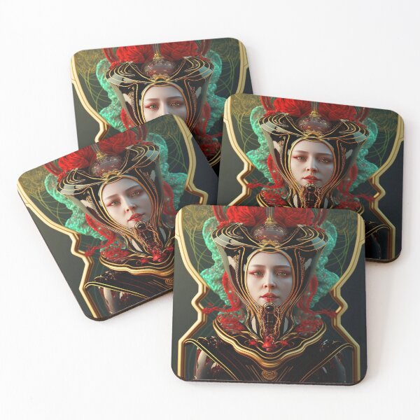 Item preview, Queen Princess Portrait Women Luxury Colorful Explosion Face designed and sold by HRMNY25.